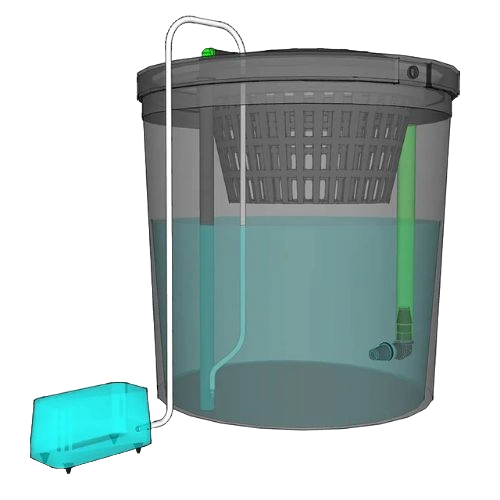 Oxy Ring Vaso Singolo 19L Per Coltivazione Idroponica Growrilla Hydroponics